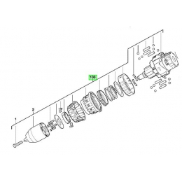 Milwaukee Transmission avec mandrin perceuse C18PD (200281014)