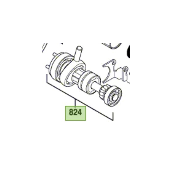 Bosch 1607000D10 Arbre intermédiaire perforateur GBH 36 V-LI, GBH 18 V-LI Bosch 1607000D10 Arbre intermédiaire perforateur GBH 36 V-LI, GBH 18 V-LI