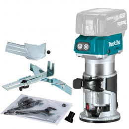 Makita DRT50Z Affleureuse 18V 8 mm (Produit seul + kit d'accessoires)