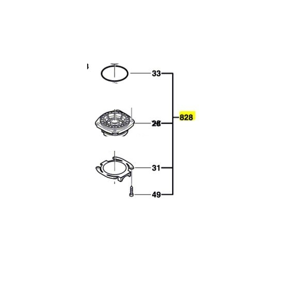 Bosch 1605805079 Flasque de palier pour meuleuse 125mm Bosch 1605805079 Flasque de palier pour meuleuse 125mm