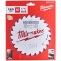 Milwaukee Lame de scie circulaire Bois Ø165x20x24Dts ATB (4932471294)