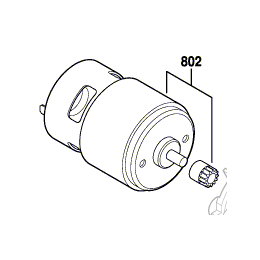 Bosch Moteur 18V perceuse PSR18LI-2 (2609004487)