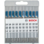 Bosch Coffret de 10 lames de scie sauteuse Basic for Metal (2607010631)