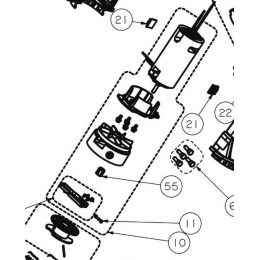 Ryobi Moteur complet 18V Coupe-bordure RLT1830 (5131035564)