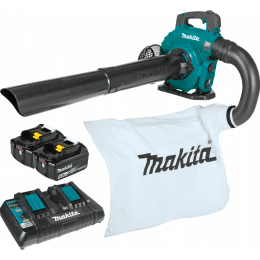 Makita DUB363PT2V Aspirateur, Souffleur 36V 2x18V 2x5.0Ah Brushless Li-Ion