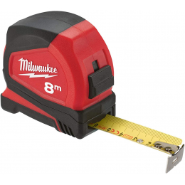 Milwaukee Mètre à ruban 8m professionnelle compacte (4932459594)