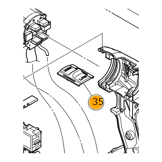 Hitachi 335950 Levier de vitesse perceuse DS18DBEL, DS14DBEL