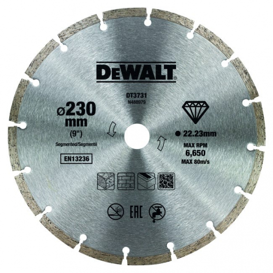 DeWalt DT3731 Disque diamant segmenté ø230mm