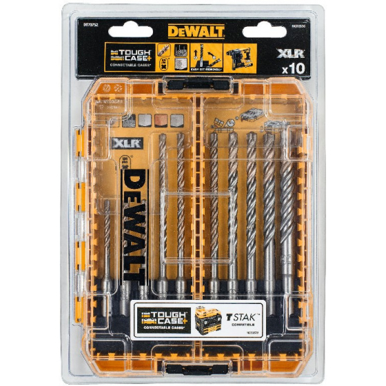 DEWALT Coffret 10 Forets SDS-Plus Extreme Béton - DT70753-QZ (5-12mm, ToughCase)
