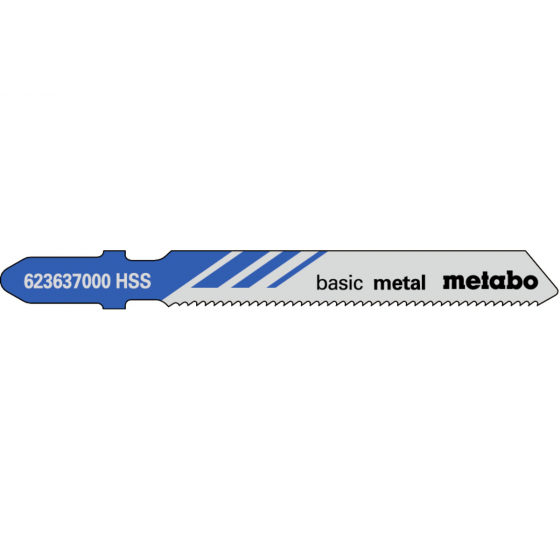 Metabo Lot de 5 lames de scie sauteuse 74mm pour le métal (623637000)