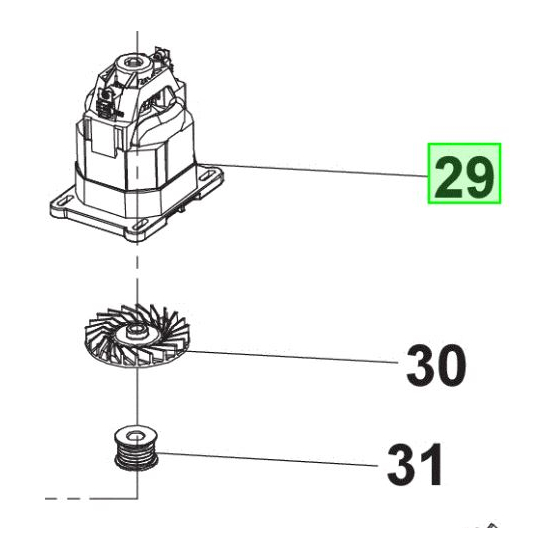 Ryobi Moteur pour tondeuse RLM13E33S, RLM12E33H, RLM3313 (5131039251)