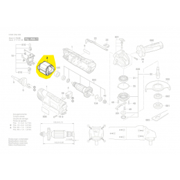 Bosch Épanouissement Polaire meuleuse PWS750-125, PWS750-115, PWS780-125 (2609005828)