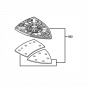 Bosch Plateau de ponçage avec surface VELCRO pour ponceuse PSM80A, PSM100A, PRIO, PSM10.8LI (2609001937)
