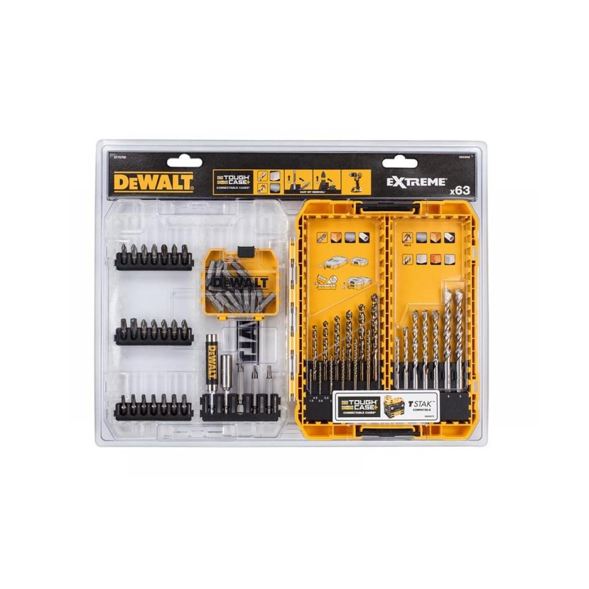 Coffret TOUGHCASE Coffret 25 Pièces - Embouts de Vissage et Forets Métal  Dewalt