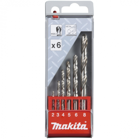 Makita D-57196 Coffret de 6 Forets métal HSS-G
