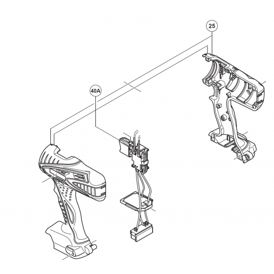 Hitachi Kit Interrupteur + Carter pour perceuse DS14DSFL (336804)