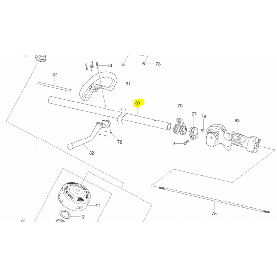 Dolmar DA00000437 Carter pour axe de Transmission de débroussailleuse MS-27U et MS-27C Dolmar DA00000437 Carter pour axe de Transmission de débroussailleuse MS-27U et MS-27C