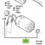 Bosch Moteur à Courant Continu 18V pour meuleuse GWS 18-125 V-LI, GGS 18 V-LI (16170006B0)