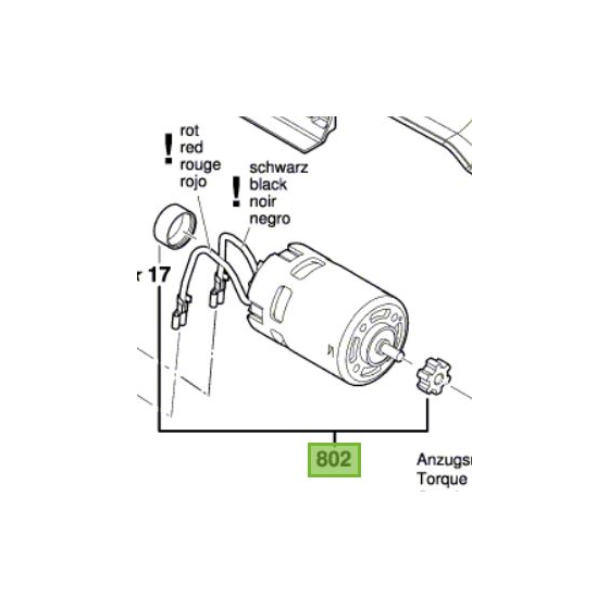 Bosch Moteur à Courant Continu 18V pour meuleuse GWS 18-125 V-LI, GGS 18 V-LI (16170006B0) Bosch Moteur à Courant Continu 18V pour meuleuse GWS 18-125 V-LI, GGS 18 V-LI (16170006B0)