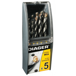 Coffret 5 forets béton DIAGER MEGA 211C