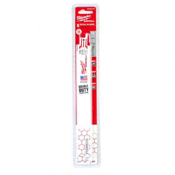 Milwaukee Lames (5x) de scie Sabre métal Sawzall 230mm x 2,5mm (48005713)