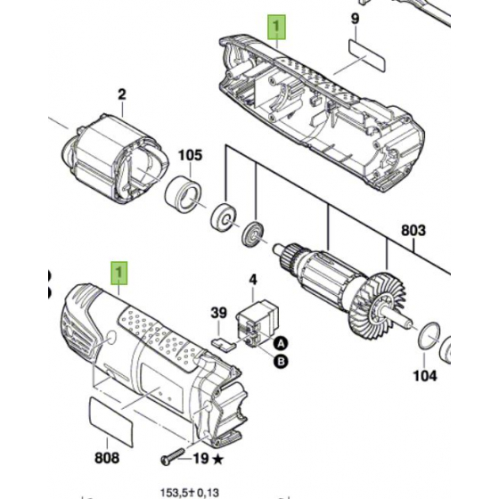 Bosch Carter de meuleuse angulaire PWS Universal+ 125 (2609004775)