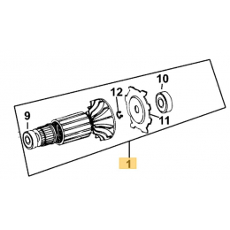 DeWalt 618066-03SV Induit pour Fraiseuse à lamelle DW682 Type 3 et Type 4