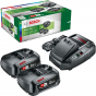 Bosch Starter set Batterie PBA 18V 2x2.5Ah W-B + chargeur 1h AL1830CV (1600A011LD)