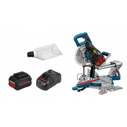 Bosch GCM 18V-216 Professional Scie à onglets sans-fil BITURBO 2x8.0Ah (0601B41001)