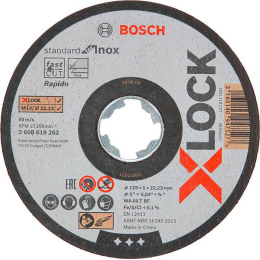 Bosch x10 Disques à tronçonner droits X-LOCK Standard for Inox ø125x1mm (2608619267)