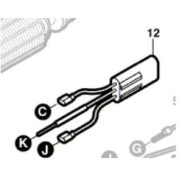 Bosch 2609001564 Filtre antiparasitaire meuleuse angulaire PWS550, PWS600, PWS650, PWS700