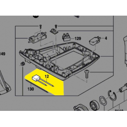 Bosch 1609BP7165 Filtre antiparasitaire Scie à onglet PCM7, PCM7S