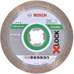 Bosch 2608615164 Disques à tronçonner ø125mm diamantés Best for Ceramic X-LOCK