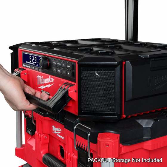 Milwaukee M18 PRCDAB+-0 Radio de chantier Packout + Chargeur 18V (4933472112) Milwaukee M18 PRCDAB+-0 Radio de chantier Packout + Chargeur 18V (4933472112)