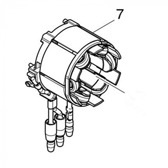 Makita 629233-4 Stator pour visseuse à choc 18V DTD155