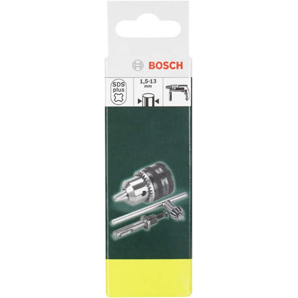 Bosch Mandrin à clé ø1.5-13mm 1/2-20 UNF et adaptateur SDS+ (2607000982)