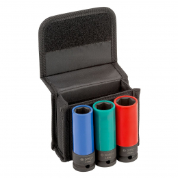 Bosch Set de 3 douilles 17, 19 et 21mm pour boulonneuse 1/2" (2608551102)