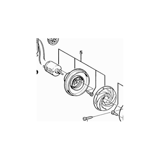 Bosch 1609202269 Moteur DC 100-240V pour décapeur thermique GHG600CE