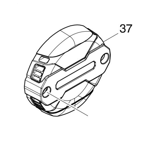 Makita 457069-9 Couvercle arrière pour visseuse TD154D, DTD154