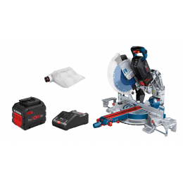 Bosch GCM18V-305 GDC Professional Scie à onglets sans-fil BITURBO Machine Seule 2x12.0Ah (0601B43001)