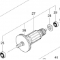 Makita 515433-1 Induit pour scie circulaire HS7611, HS7010