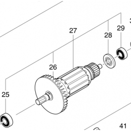 Makita 515433-1 Induit pour scie circulaire HS7611, HS7010