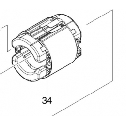 Makita 594679-2 Inducteur pour scie circulaire HS7611, HS7010