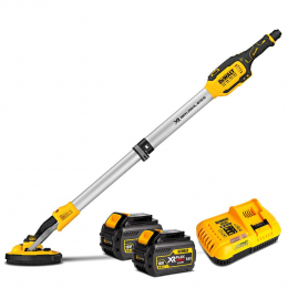 DeWalt DCE800T2-QW Ponceuse girafe excentrique pour plâtre 18V ø225mm 2x6.0Ah