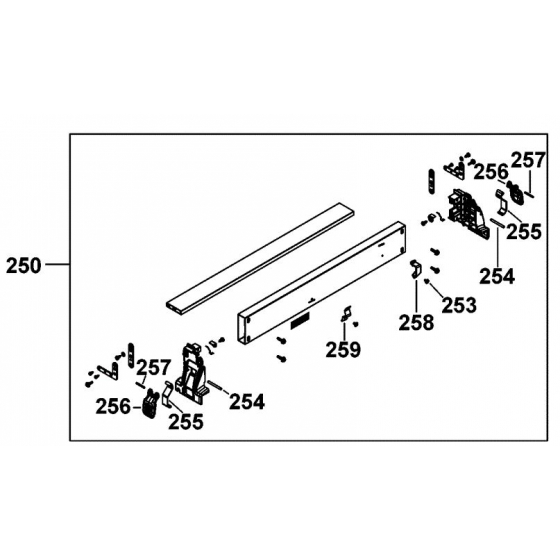 Dewalt N455463 Guide de délignage pour scie sur table DCS7485