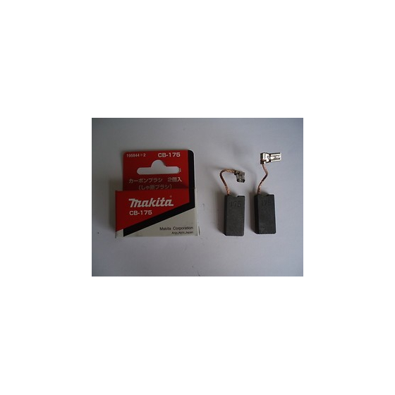 Makita Paire de charbons CB175 pour burineur HM1101C, HM1111C, HM1203C, HM1205C, HM1213C (195845-0) Makita Paire de charbons CB175 pour burineur HM1101C, HM1111C, HM1203C, HM1205C, HM1213C (195845-0)