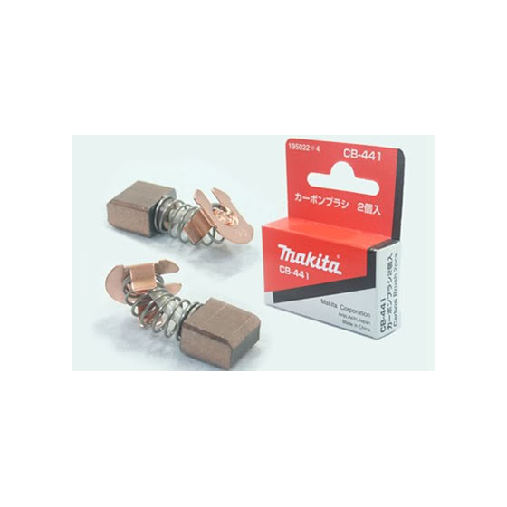Makita Paire de charbons CB441 pour 4334D, 5621RD, BHR202, BHR241, BHS630, BJR141, BJR181, BJR182 (194435-6) Makita Paire de charbons CB441 pour 4334D, 5621RD, BHR202, BHR241, BHS630, BJR141, BJR181, BJR182 (194435-6)