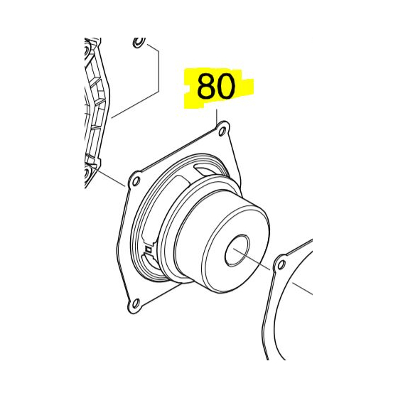 Makita SE00000438 Haut-parleur Gauche radio DMR106, DMR108