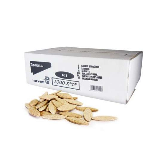 Makita P-08838 Lamelles bois N°0 (47x15mm) pour lamelleuse 1000p Makita P-08838 Lamelles bois N°0 (47x15mm) pour lamelleuse 1000p