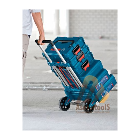 Bosch Diable repliable avec manche et roues rétractables pour L-Boxx (1600A001SA)